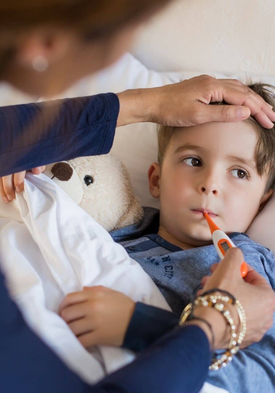 Child with cold or flu
